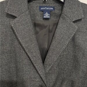 Ann Taylor Charcoal Blazer Dark Gray Brand New Size 8